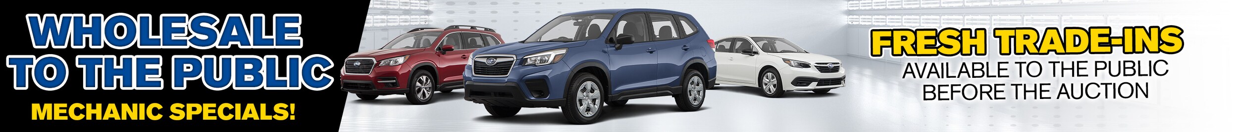 Wholesale Liquidation at Subaru of Orange Park in Jacksonville FL