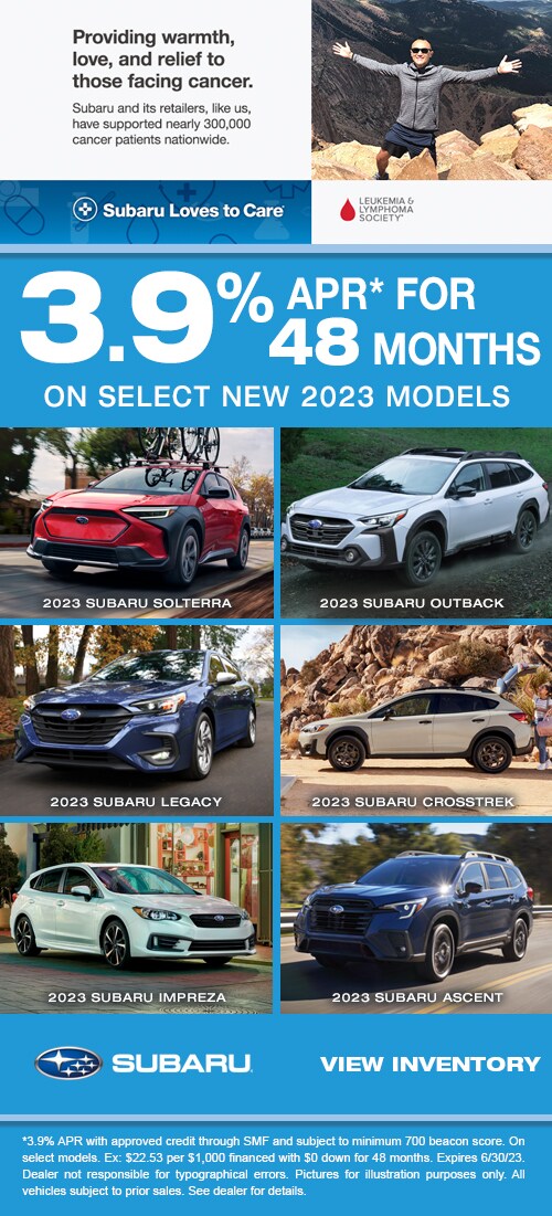 3.9% APR for 48 Months on Select 2023 Models