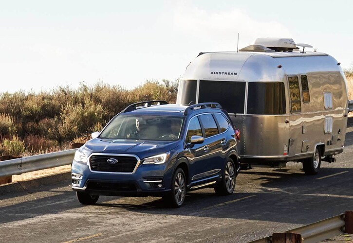 Blue Subaru Ascent Towing Blue Subaru Ascent Touring Engine