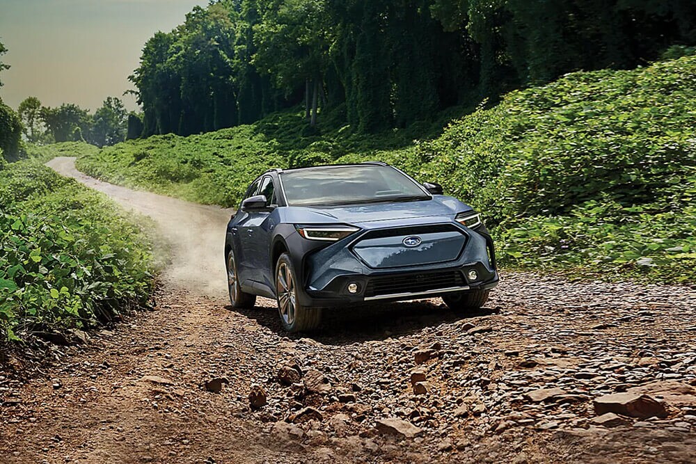 2023 Solterra driving down a gravel road 2023 Solterra driving down a gravel road