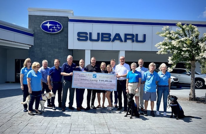 Southeastern Guide Dogs donation check 2023