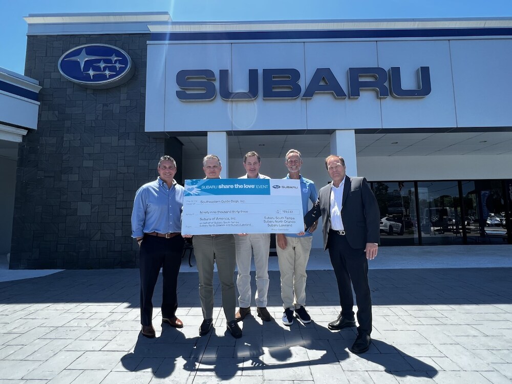 Southeastern Guide Dogs donation check 2022