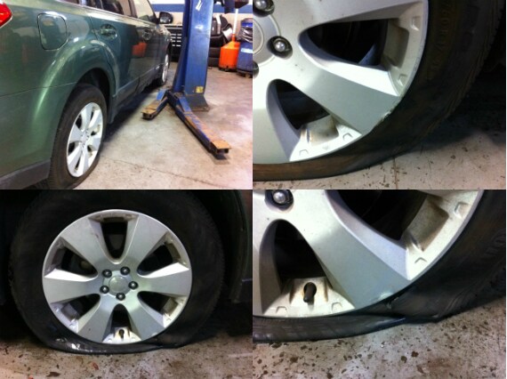 Wheel and Tire Damage from Pothole Subaru Stamford.jpg