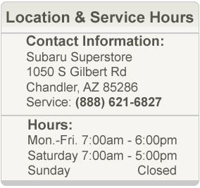 Subaru Superstore Service Department