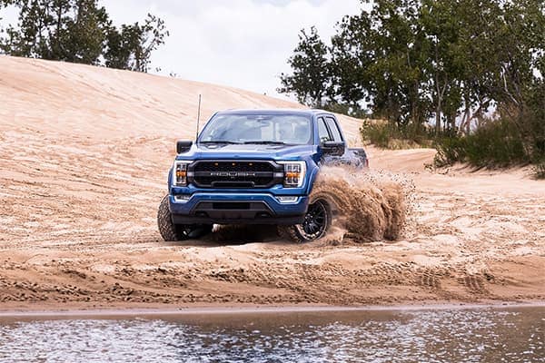 Roush Performance F-150 going off-road Rousch F-150 superchargers available at Suburban Ford of Ferndale