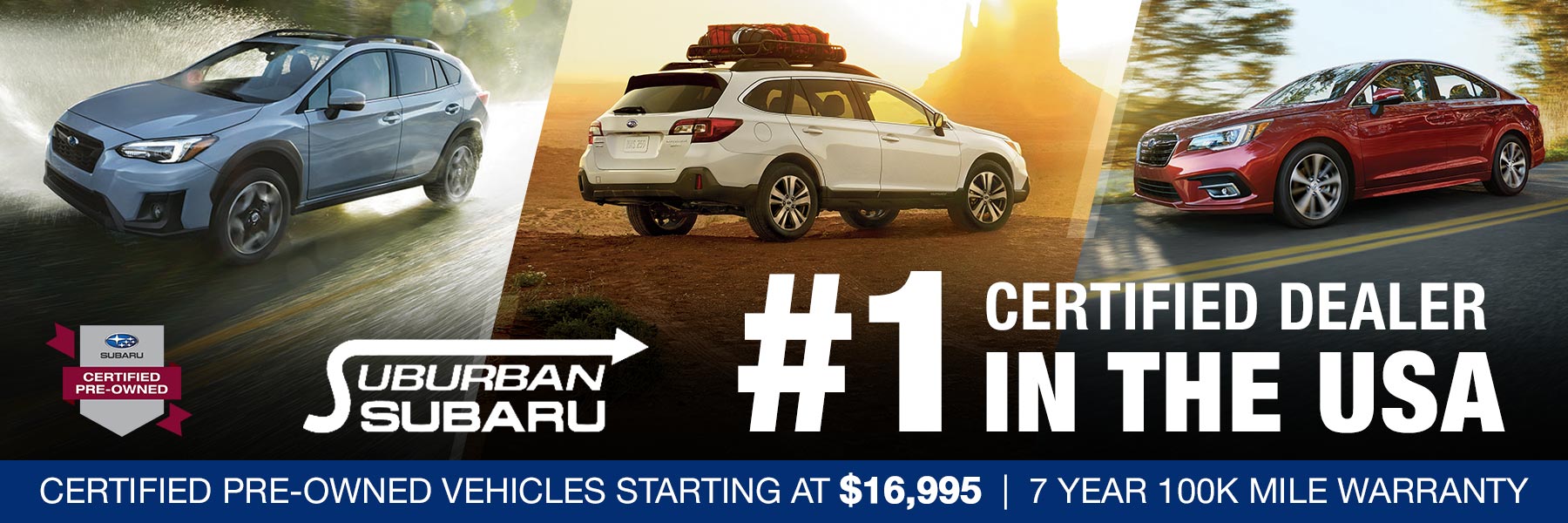 Certified Pre-Owned Vehicles Starting at $16,995.