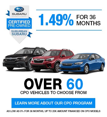 CPO Vehicles: 1.49% for 36 months