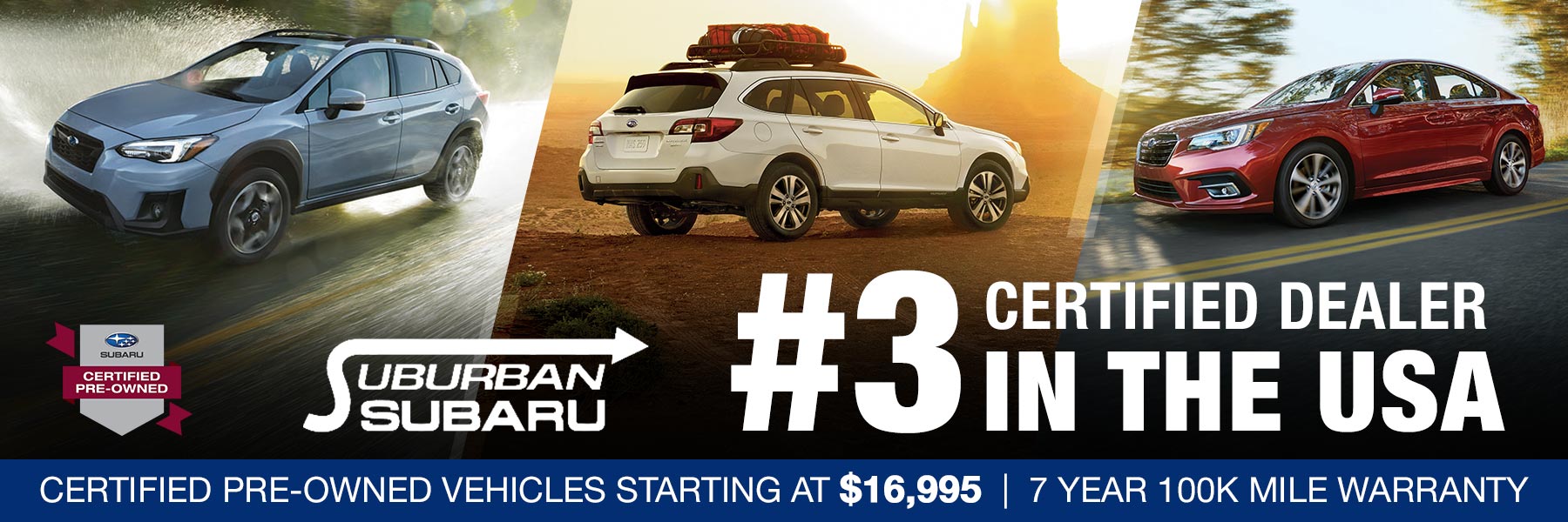 Certified Pre-Owned Vehicles Starting at $16,995.