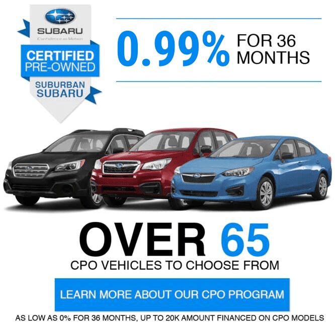 CPO Vehicles: 0.99% for 36 months