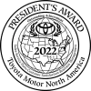 Toyota President's Award Winner 2022