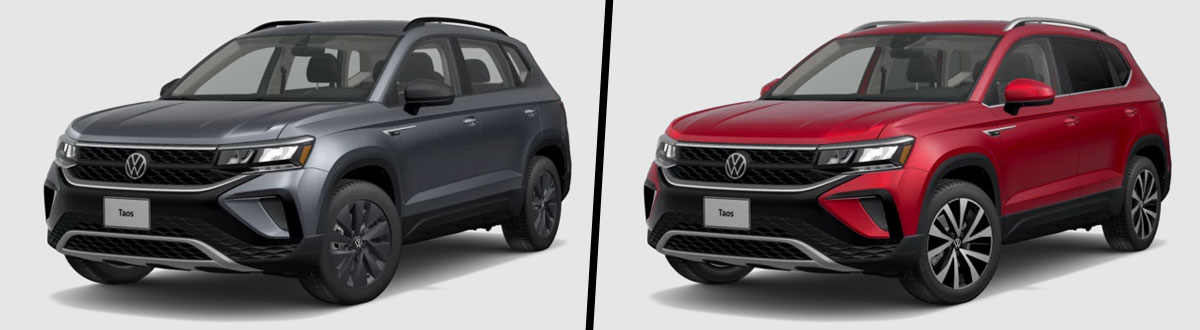 2023 Volkswagen Taos S vs 2023 Volkswagen Taos SE