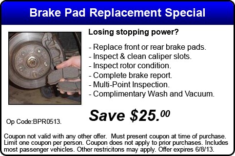 Brake Pad Coupon - Sunnyside Acura Nashua, NH