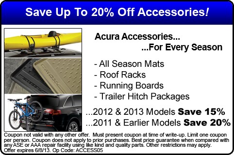 Save up to 20% off on Acura Accessories - Sunnyside Acura Nashua, NH
