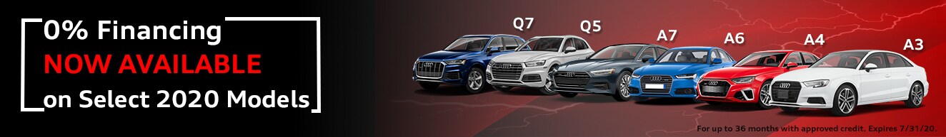 Select 2020 Models 0% Financing