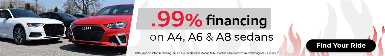 Audi Middleburg Heights -Purchase a 2021 A4 or A6 Model with .99% financing