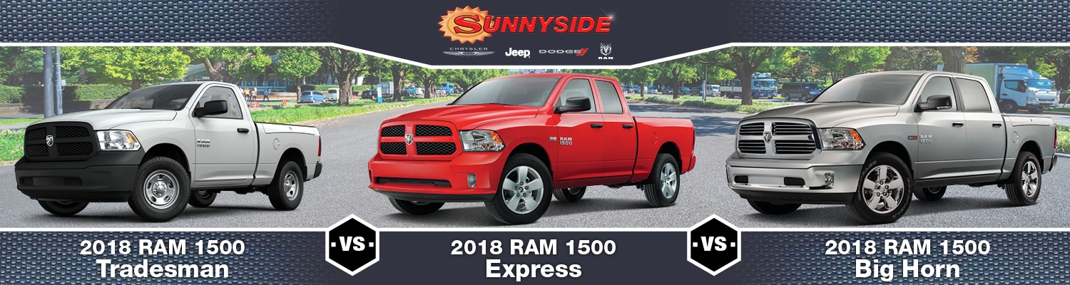 2018 ram 1500 tradesman vs express vs big horn