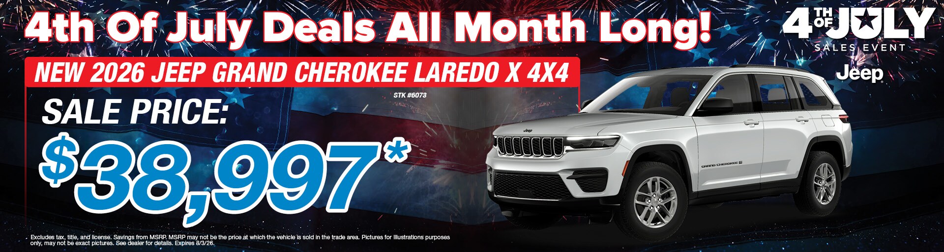 New 2026 Jeep Grand Cherokee Offer | Sunnyside CDJR