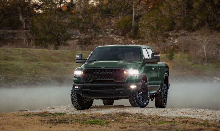 2026 Ram 1500 parked by a foggy stream