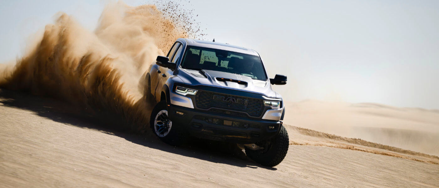 2025 Ram 1500 kicking up sand