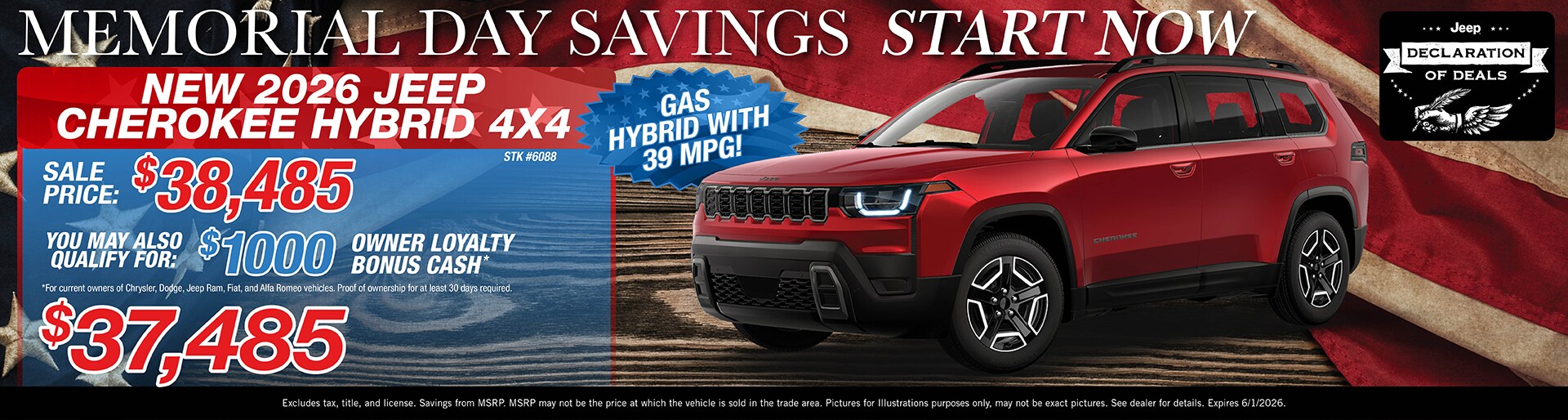 New 2026 Jeep Cherokee Hybrid Offer | Sunnyside CDJR