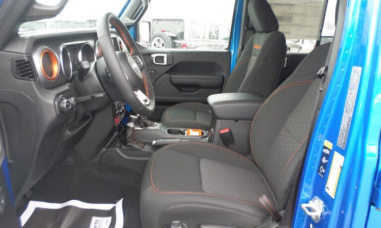 2021 Jeep Gladiator interior front driver seat view available at Sunnyside CDJR