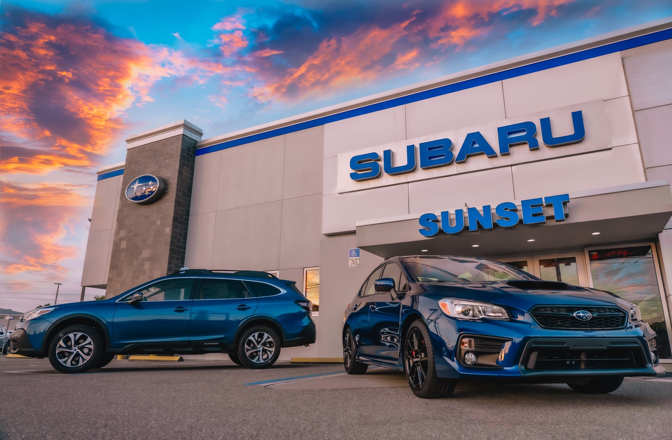 Sunset Subaru Exterior