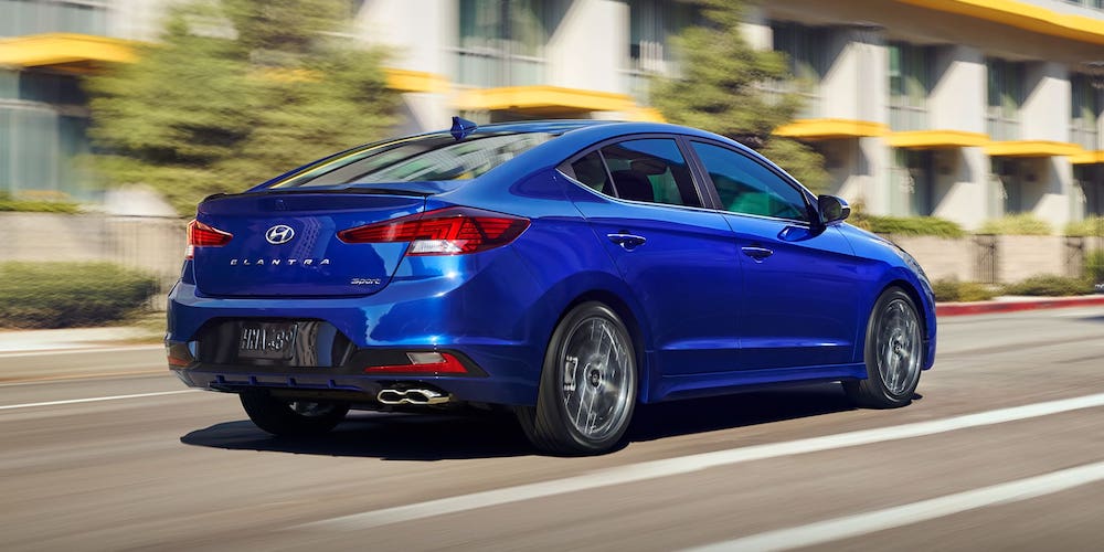 Blue 2020 Hyundai Elantra Sport in City