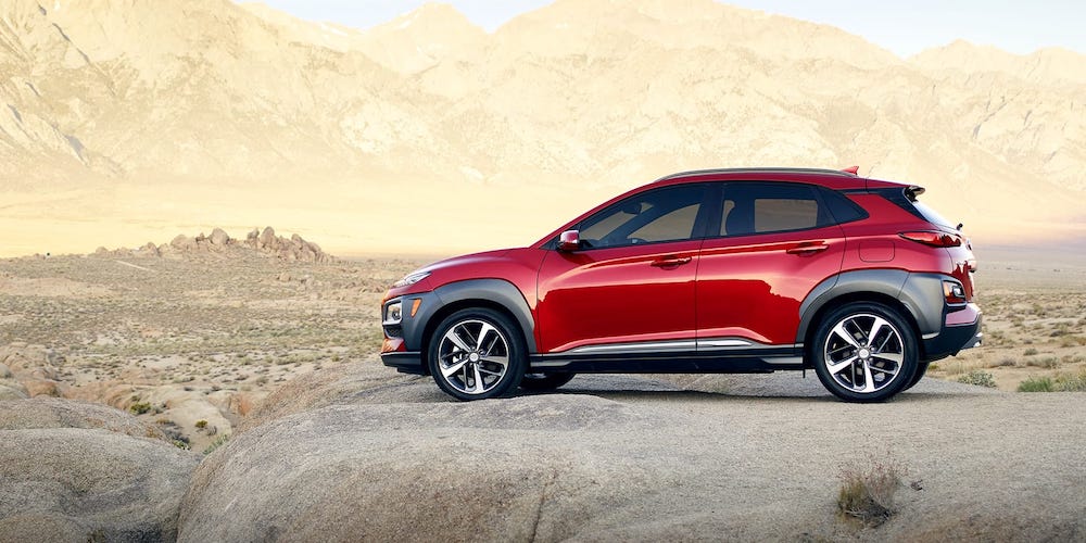 2020 Red Hyundai Kona Ultimate