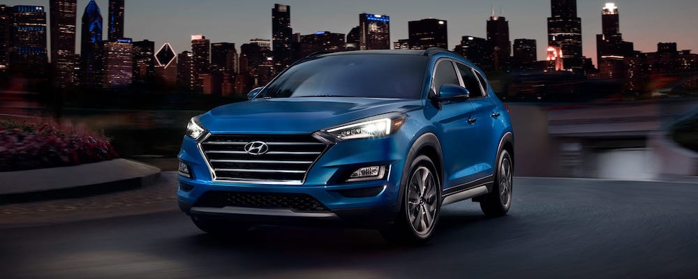 Blue 2020 Hyundai Tucson in City