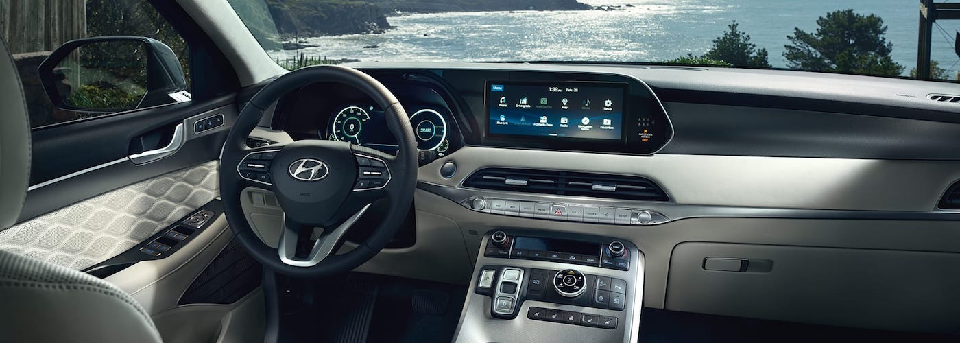 2020 Hyundai Palisade Front Interior and Dash