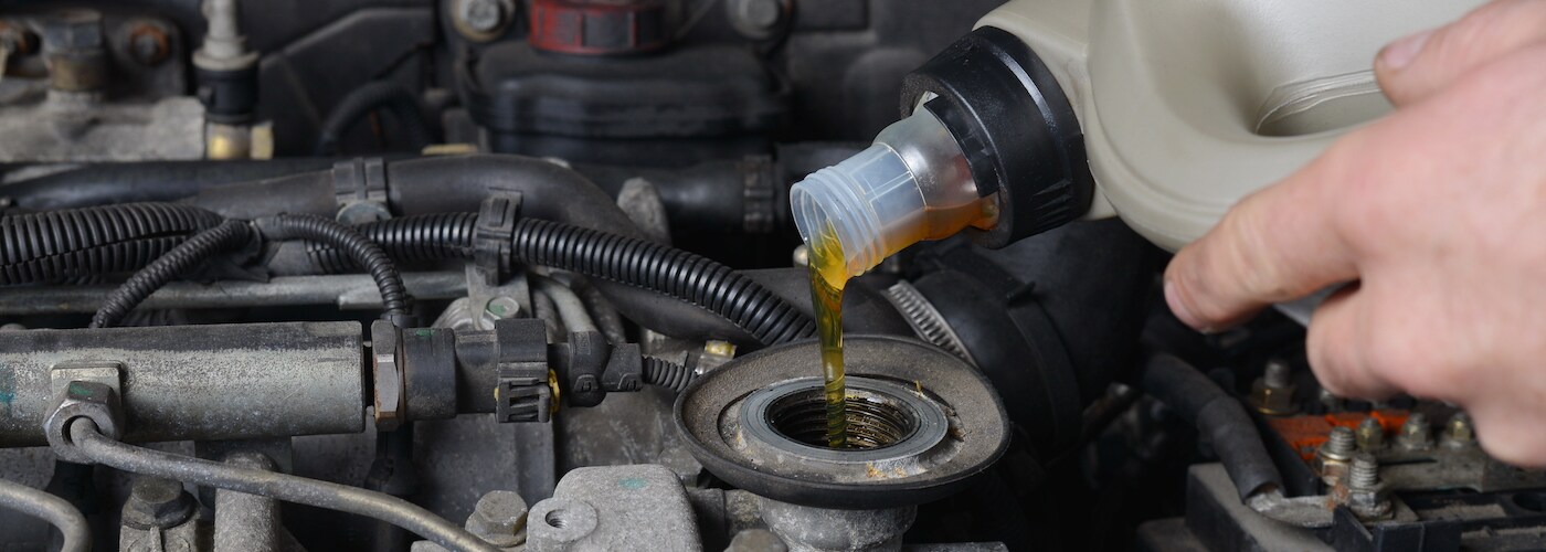 changing oil in car