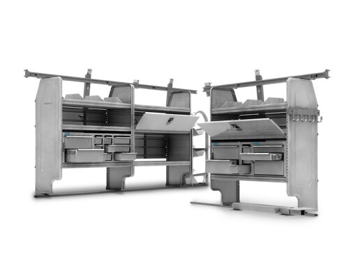 Sutton Ford Commercial offers upfits from manufacturers like Adrian Steel