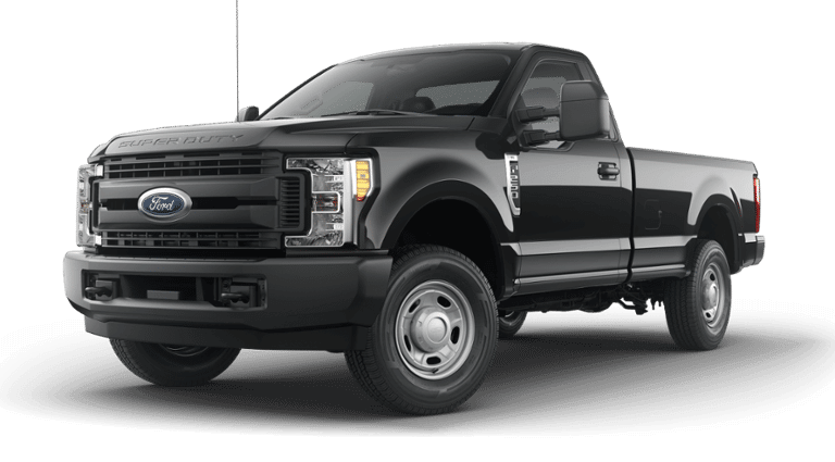Black 2019 Ford F-250 4x2 Black 2019 Ford F-250 4x2 on a transparent background