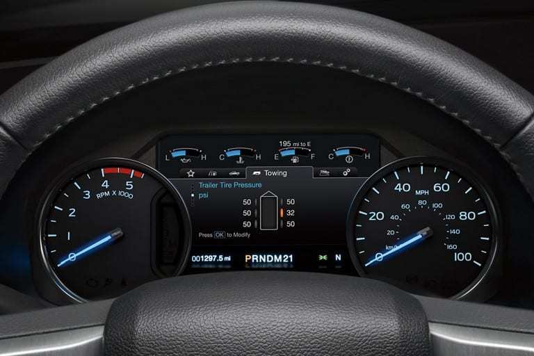 2019 Ford F-250 trailer tire pressure 2019 Ford F-250 trailer tire pressure saftey alert dashboard