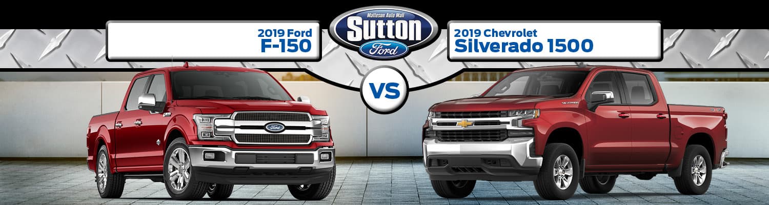 2019 Ford F-150 vs. 2019 Silverado 1500 2019 Ford F-150 vs. 2019 Silverado 1500