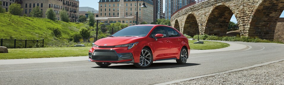 New Toyota Corolla SE Sedan Red