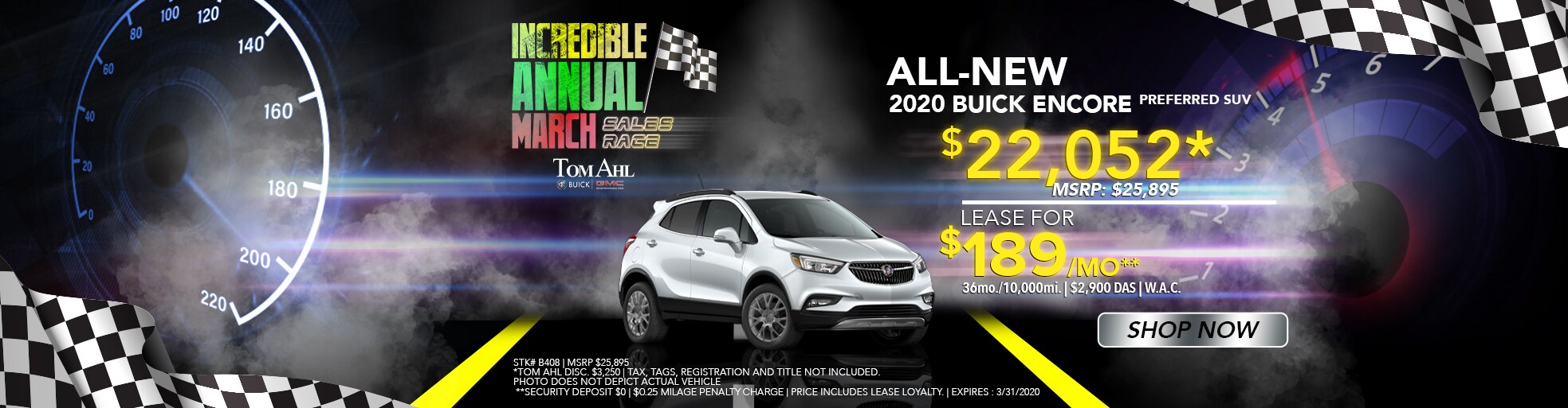 Tom Ahl Buick GMC Incredible Annual March Sales Race