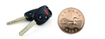 key and coin