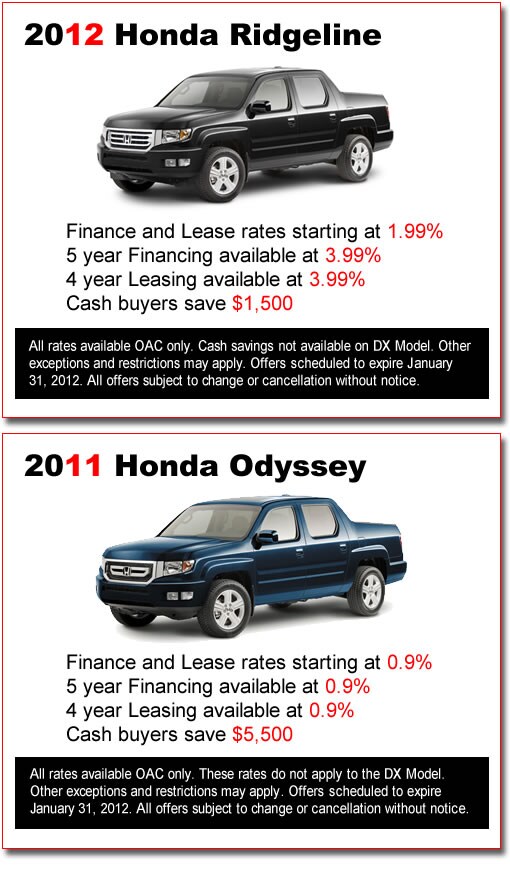 New Honda Ridgeline Deals