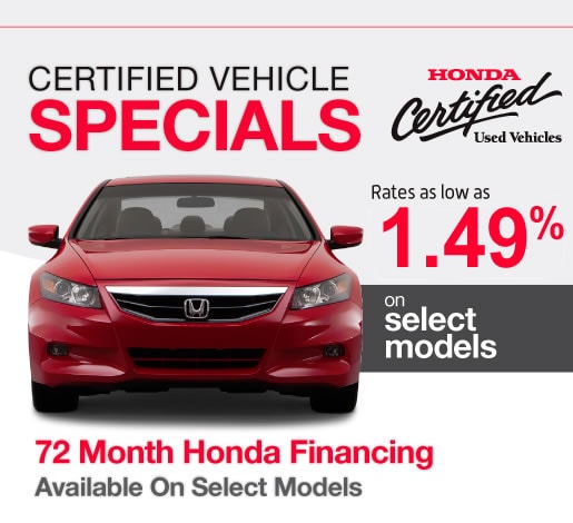 Certified Used Hondas for Sale
