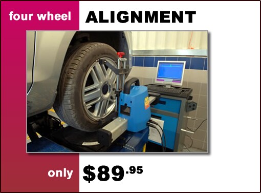 four wheel alignment