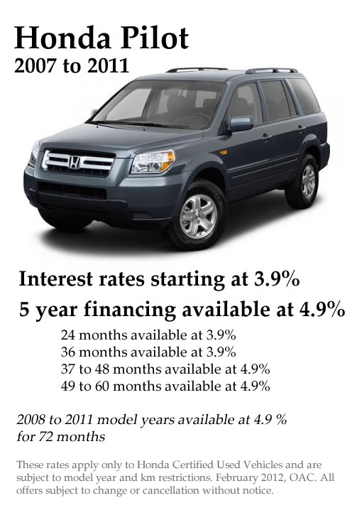 Used Honda Pilots for Sale