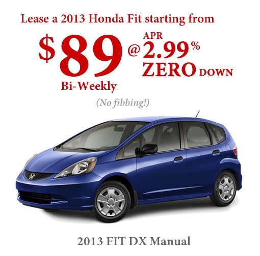 New 2013 Honda Fits for Sale