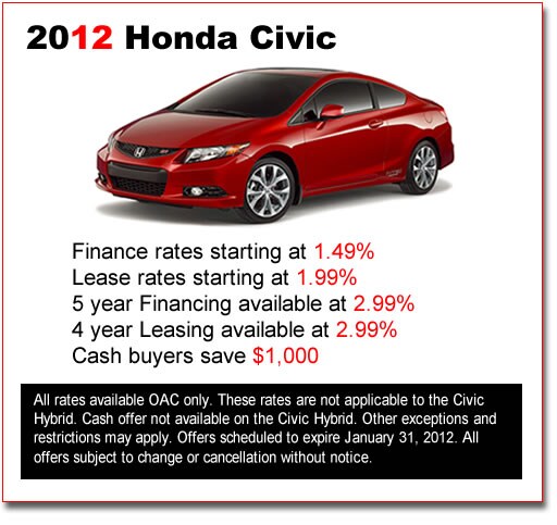New Honda Civic Deals