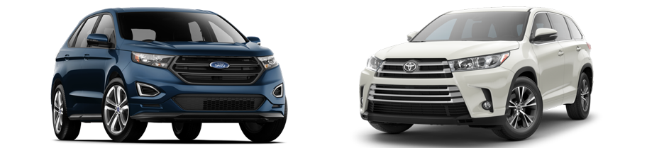 Ford Edge vs Toyota Highlander Comparison