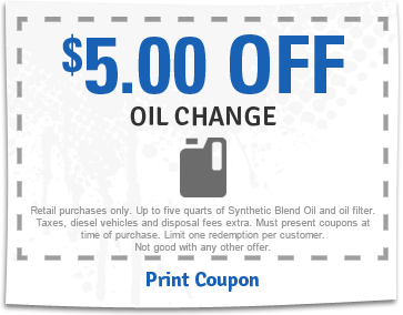 take five oil coupon