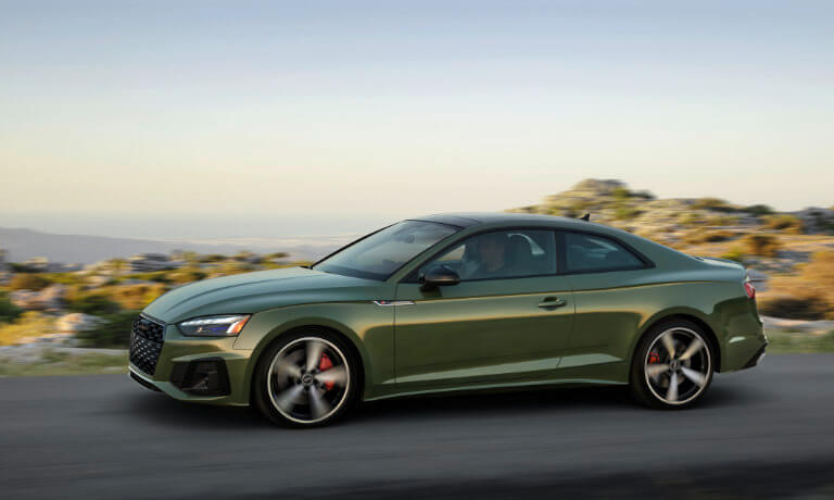 2024 Audi A5 Coupe Exterior Driving On Mountain Curve
