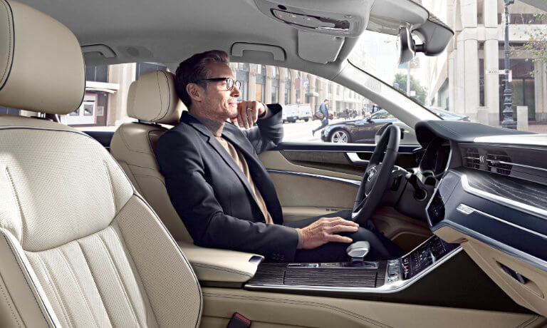 2021
audi a6 with driver enjoying the interior