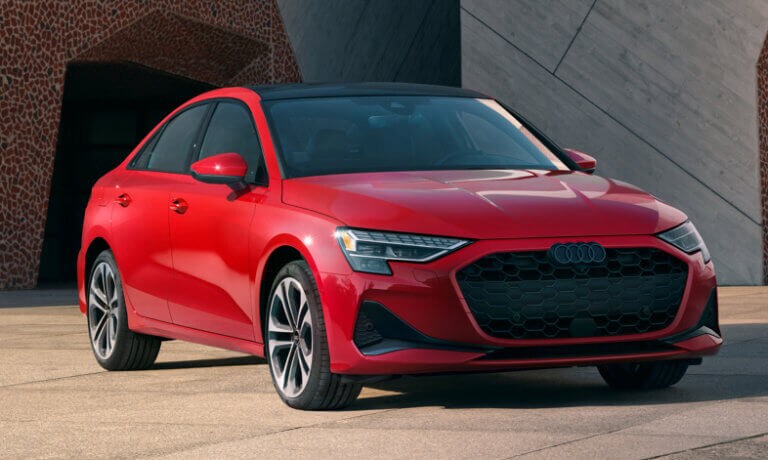 2025 Audi A3 Exterior Parked In Front Of Tiled Tunnels
