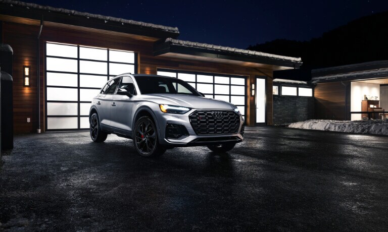 2025 Audi SQ5 Exterior Parked By Home At Night